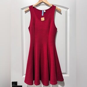 Francescas boutique Textured ribbed cocktail mini dress fit flare